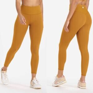Vuori Rib‎ Studio Legging Performance Leggings Dark Golden Size XS